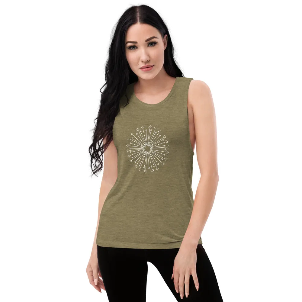 Flower Burst Ladies’ Muscle Tank