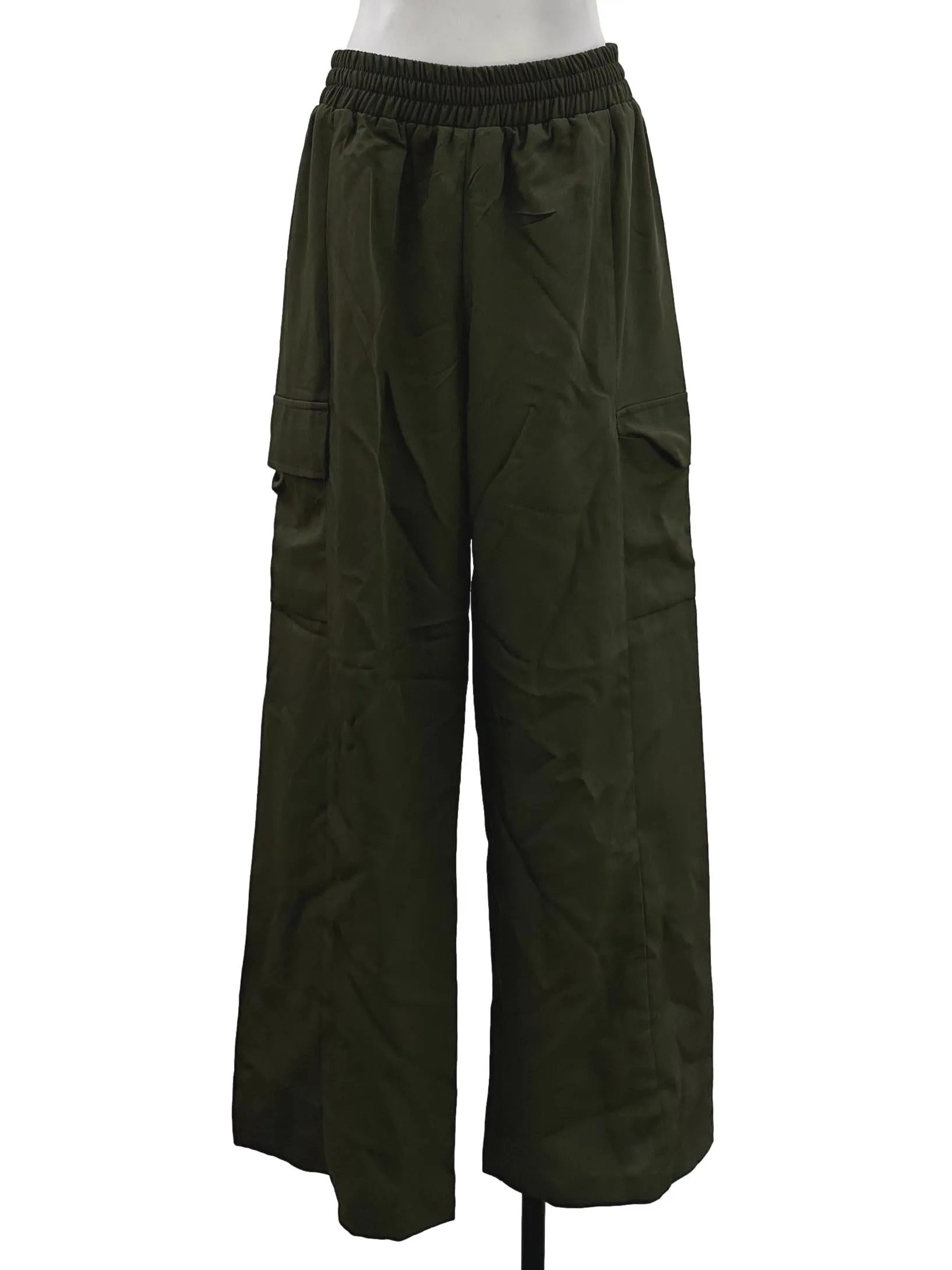 Forest Green Elastic Pants