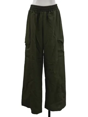 Forest Green Elastic Pants