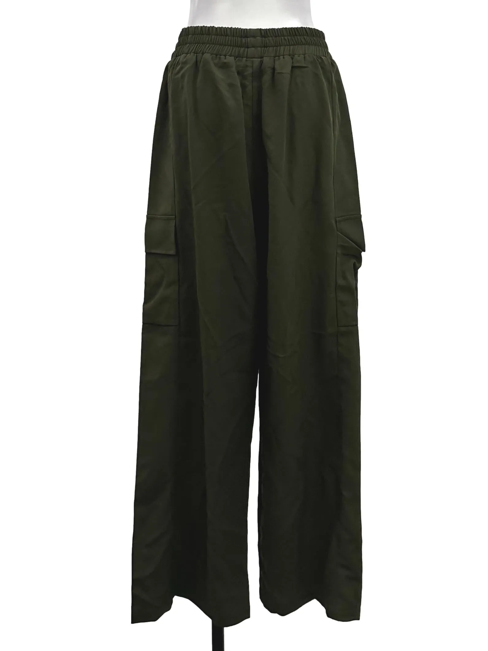 Forest Green Elastic Pants