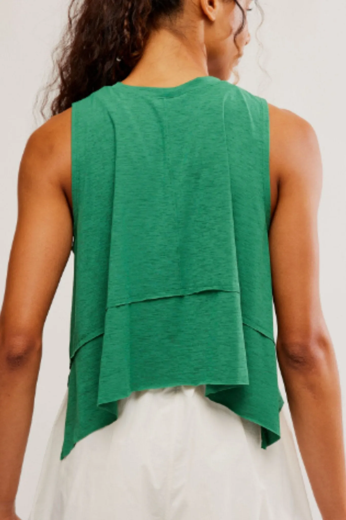 Free People: Tempo Tank in Heritage Green