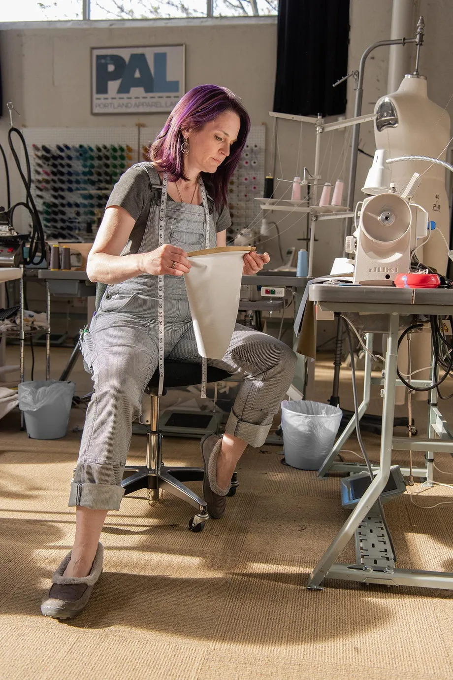 Freshly Overalls For Women - Indigo Stripe Denim