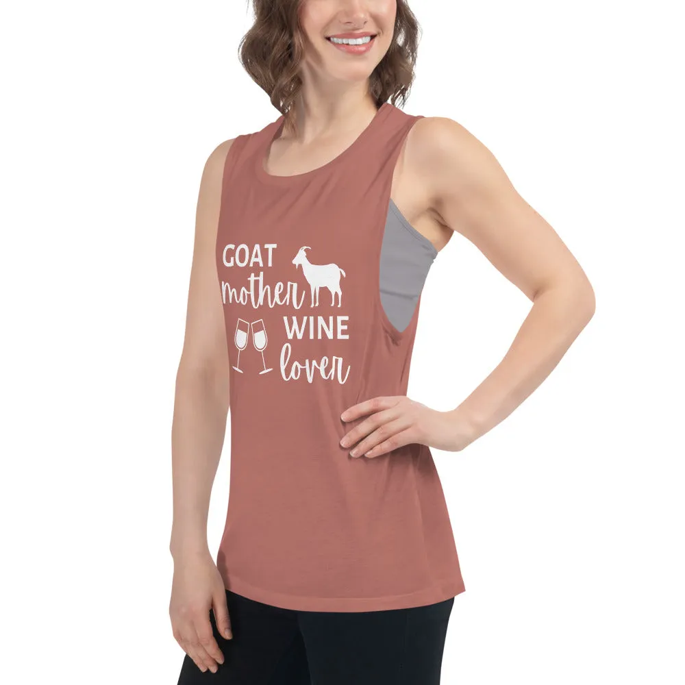 Goat Mother Wine Lover Ladies’ Tank