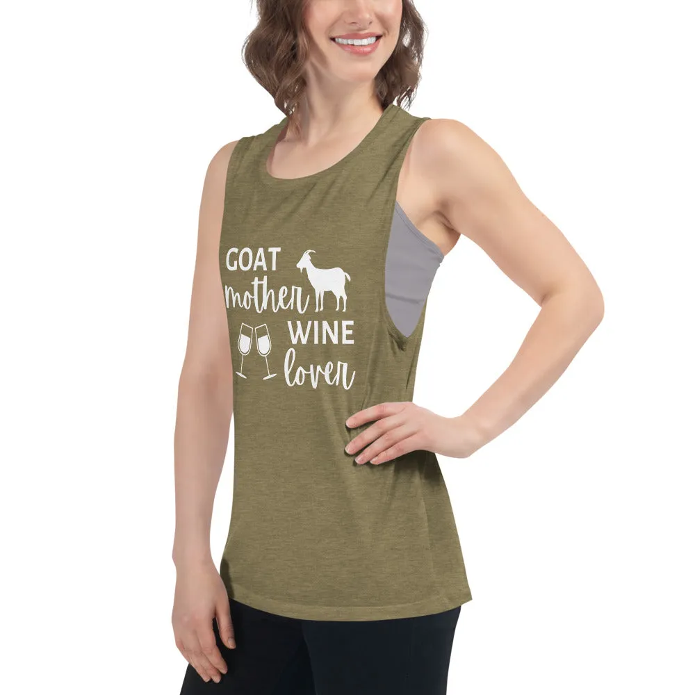 Goat Mother Wine Lover Ladies’ Tank