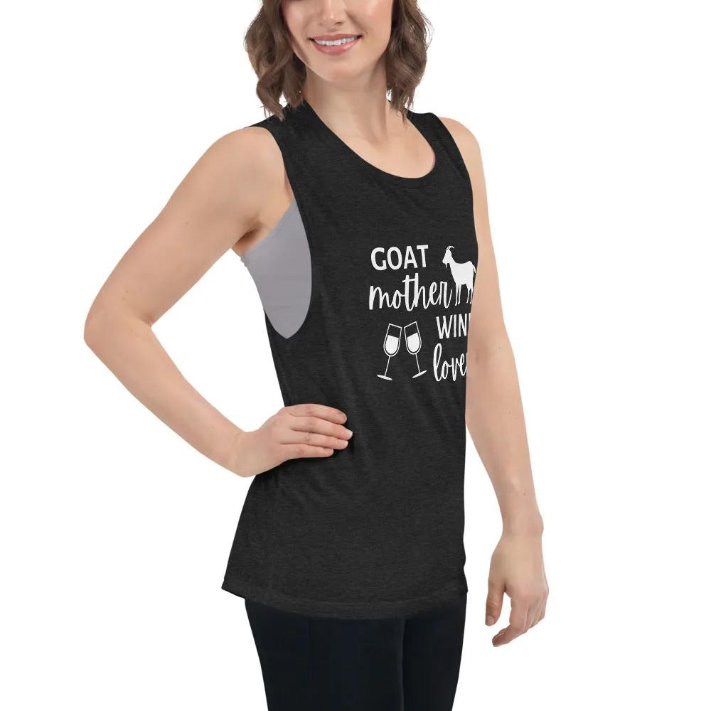 Goat Mother Wine Lover Ladies’ Tank