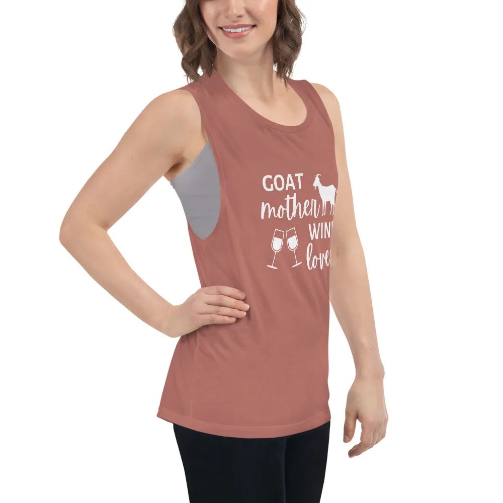 Goat Mother Wine Lover Ladies’ Tank
