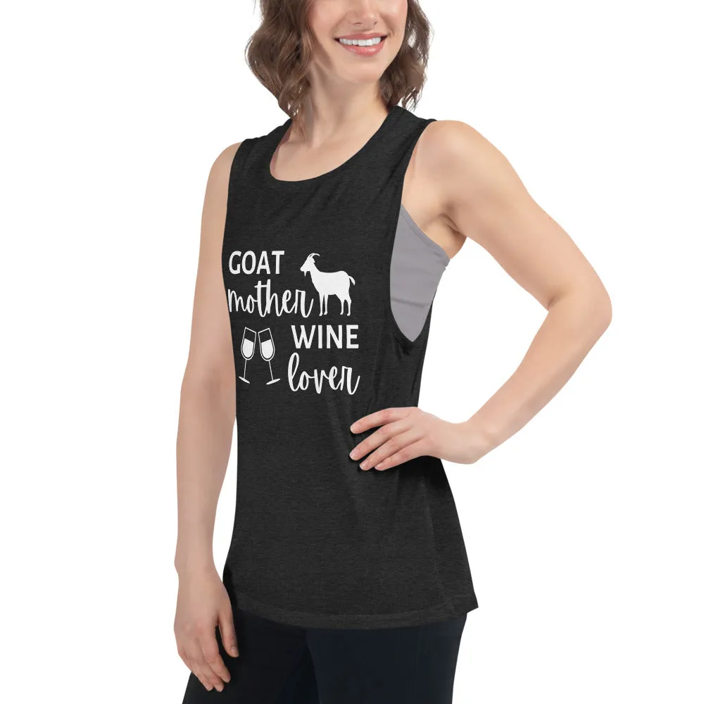 Goat Mother Wine Lover Ladies’ Tank