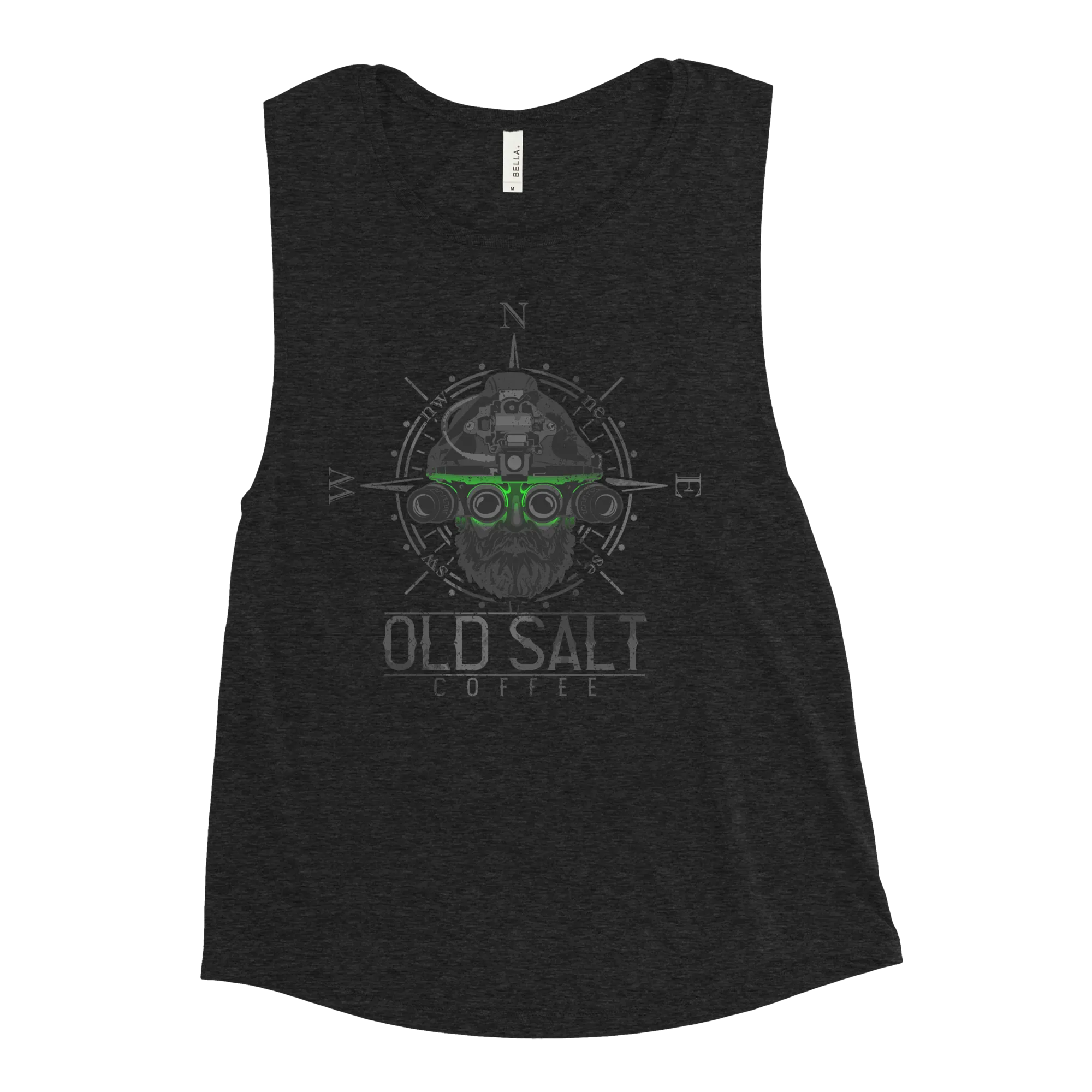Green Eyes Old Salt Coffee Ladies’ Muscle Tank