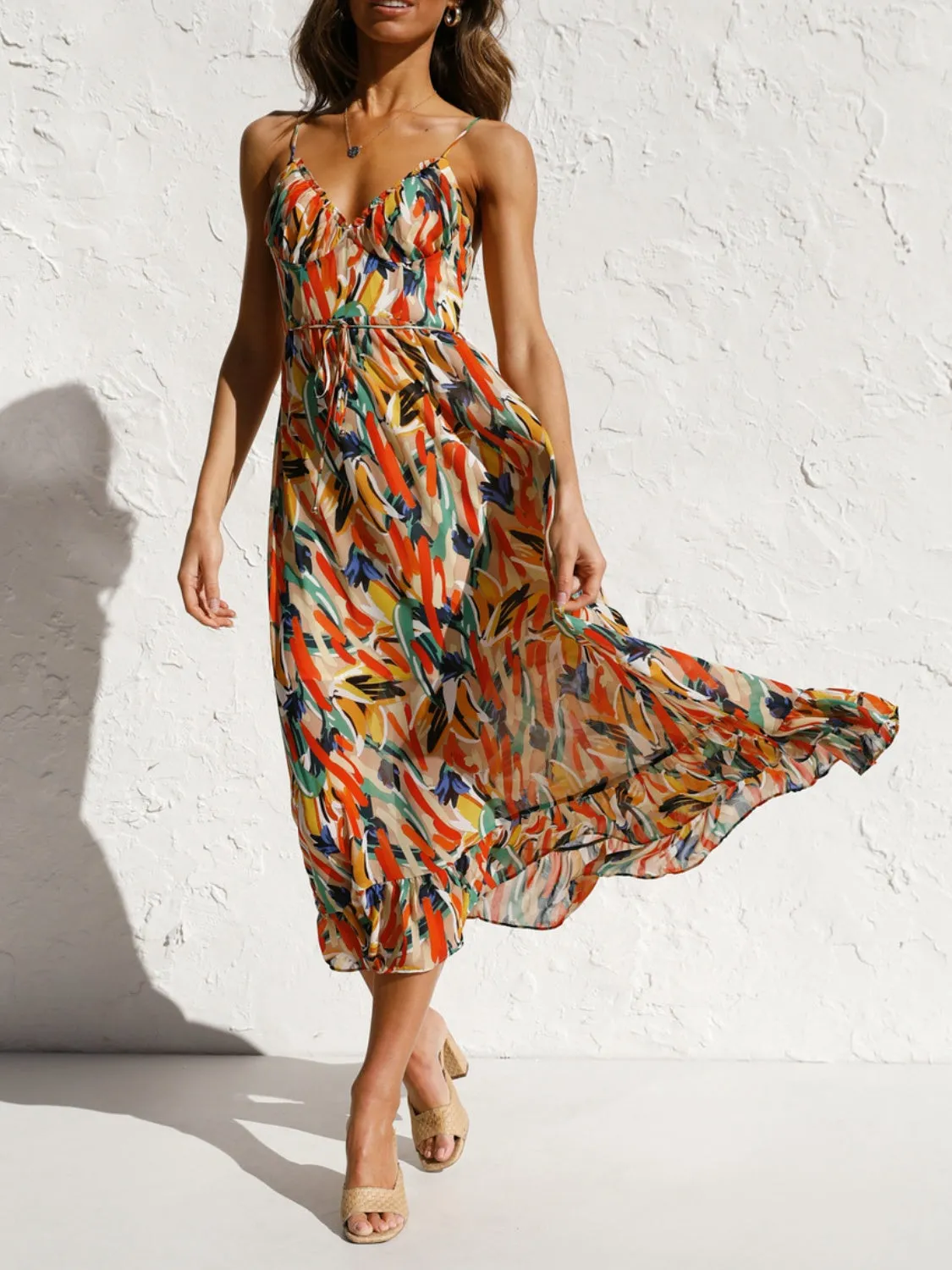 Hazel Blues® |  Printed Sleeveless Midi Cami dress