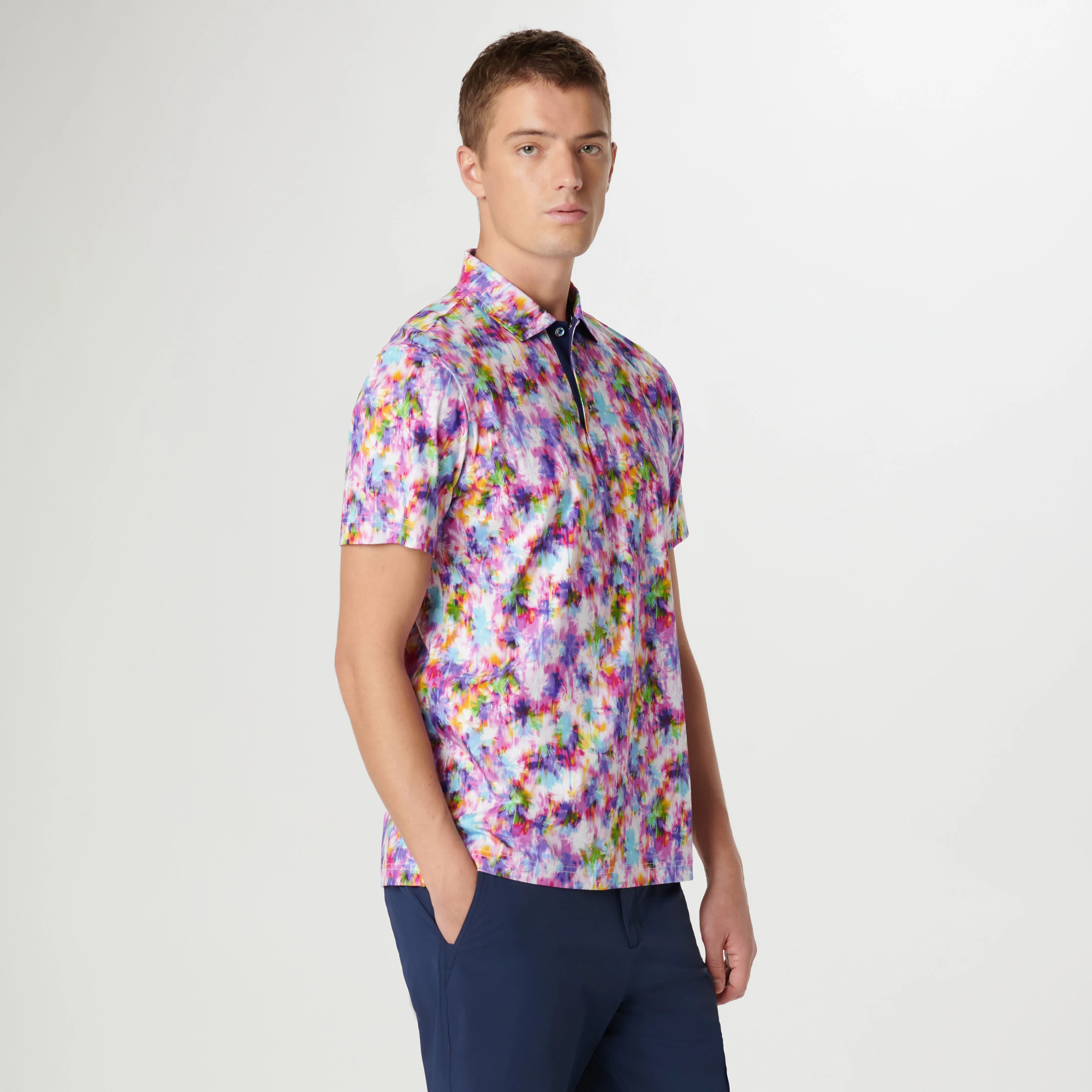 Hendrix Watercolor Print Polo