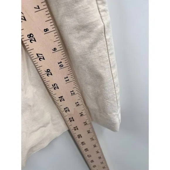 J.CREW Womens Size 8 Viscose &amp; Linen Blend Re-Imagined Shorts Cream