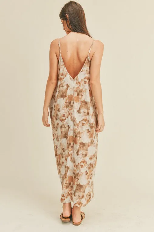 JOSLYN ABSTRACT MAXI DRESS // FINAL SALE