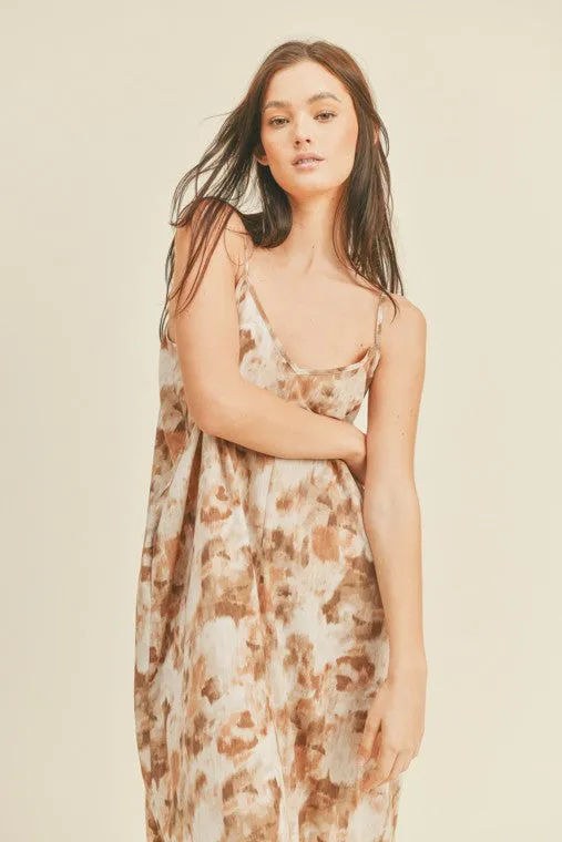 JOSLYN ABSTRACT MAXI DRESS // FINAL SALE