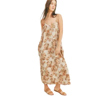 JOSLYN ABSTRACT MAXI DRESS // FINAL SALE