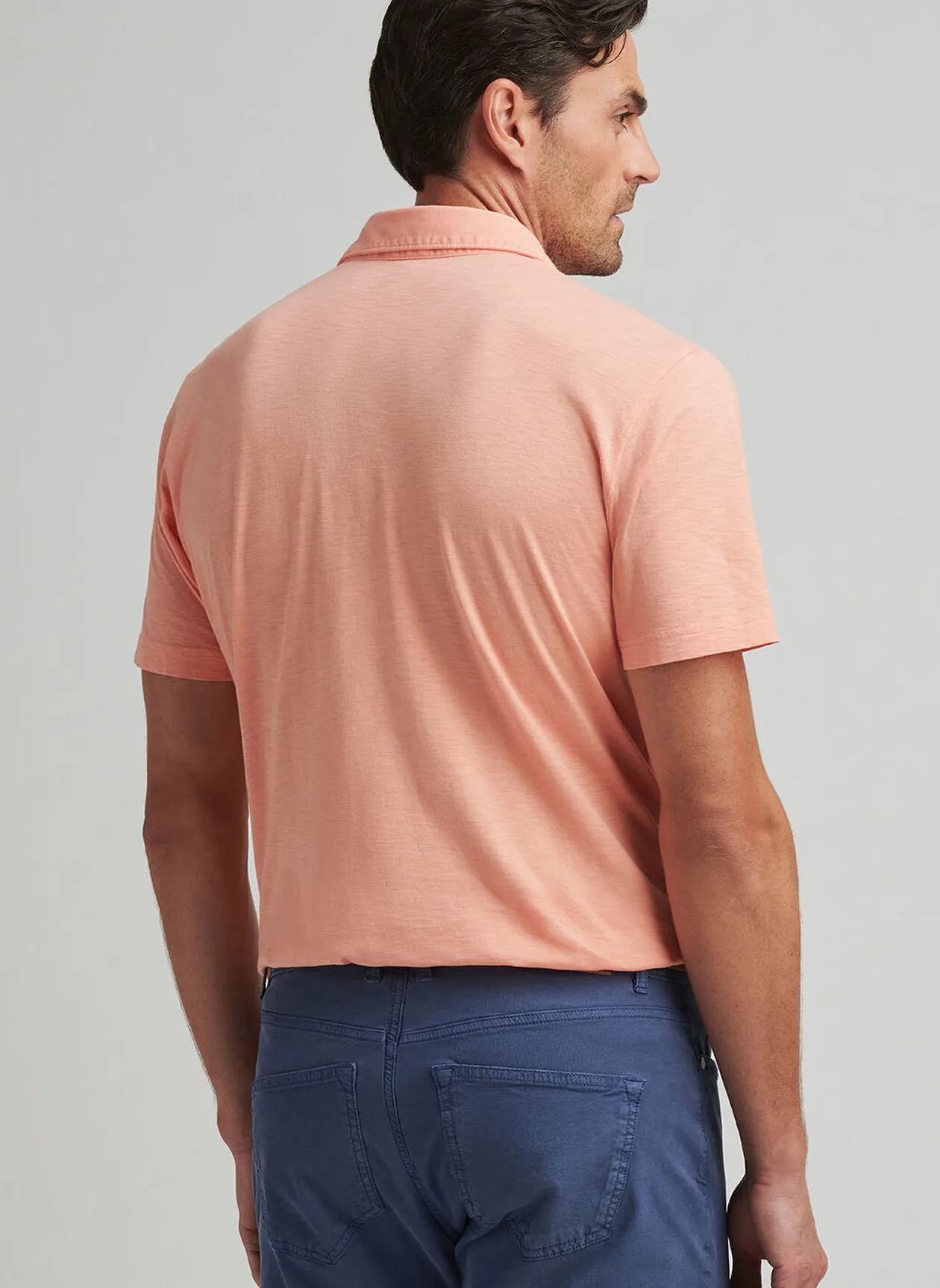 JOURNEYMAN SHORT SLEEVE POLO - PARADISE ORANGE