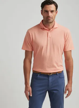 JOURNEYMAN SHORT SLEEVE POLO - PARADISE ORANGE