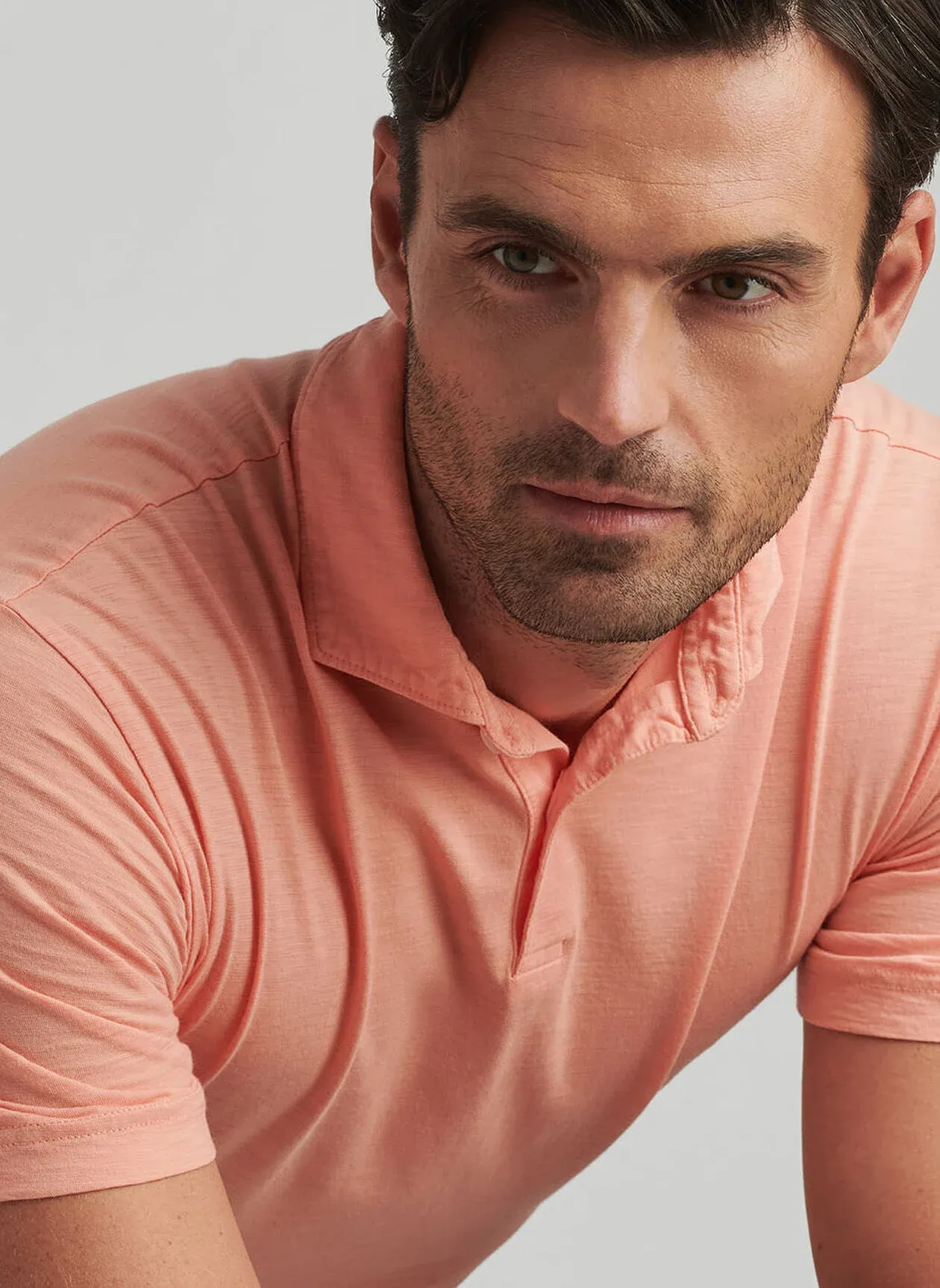 JOURNEYMAN SHORT SLEEVE POLO - PARADISE ORANGE