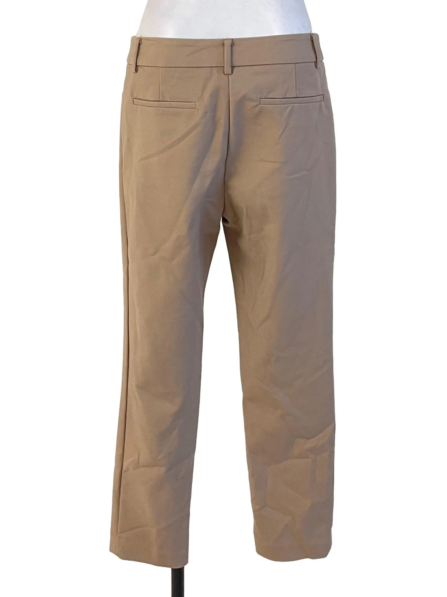 Khaki Brown Ankle Trousers
