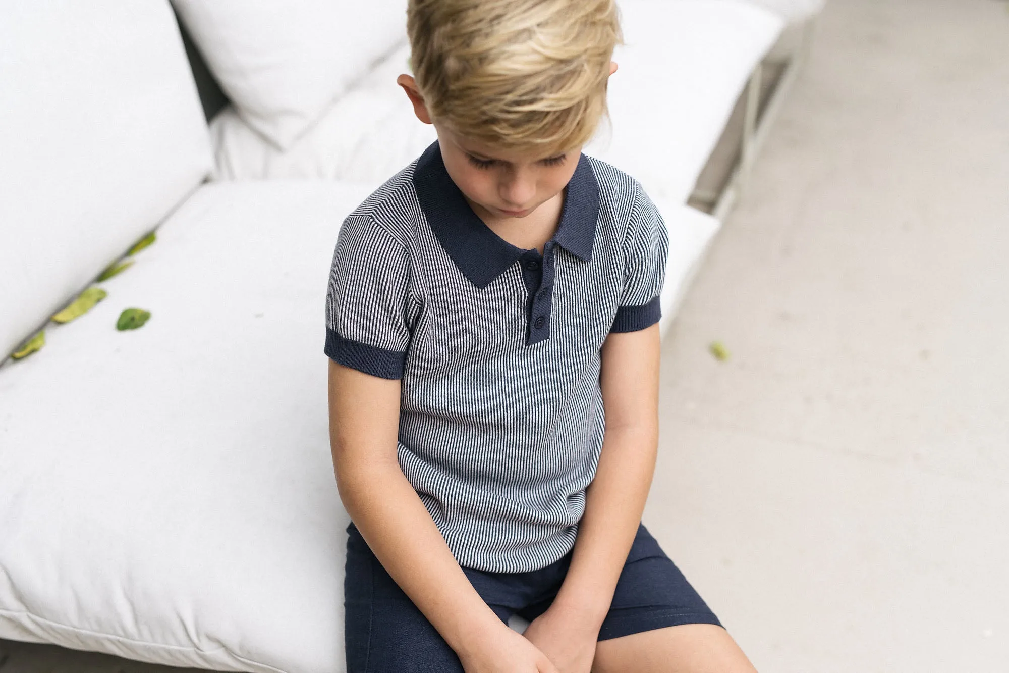 KNIT POLO SHORT SLEEVE