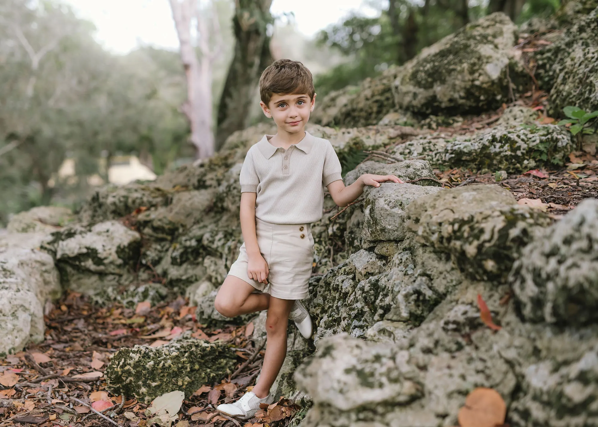 KNIT POLO SHORT SLEEVE
