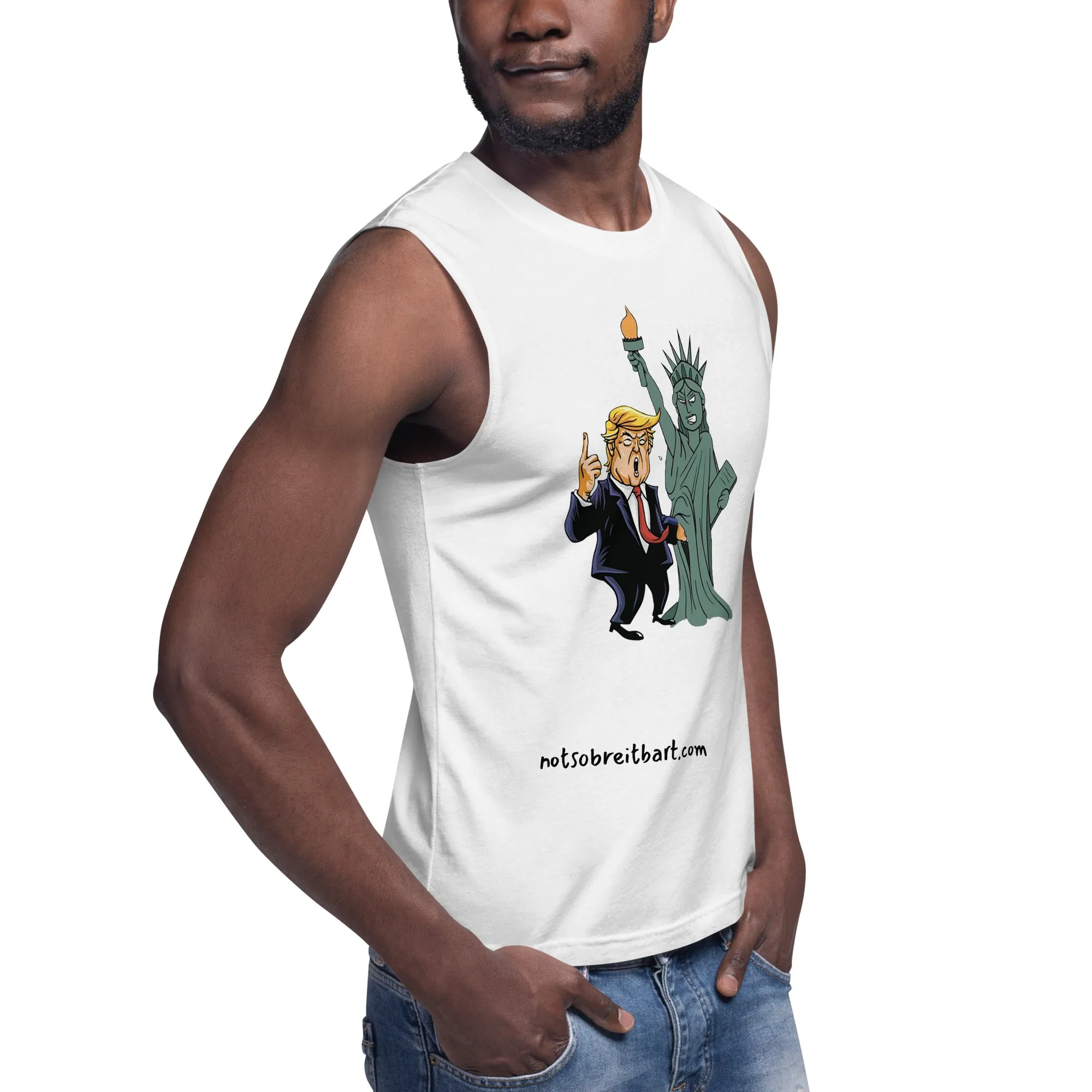 Lady Liberty getting grabbed by the p***y Muscle Shirt