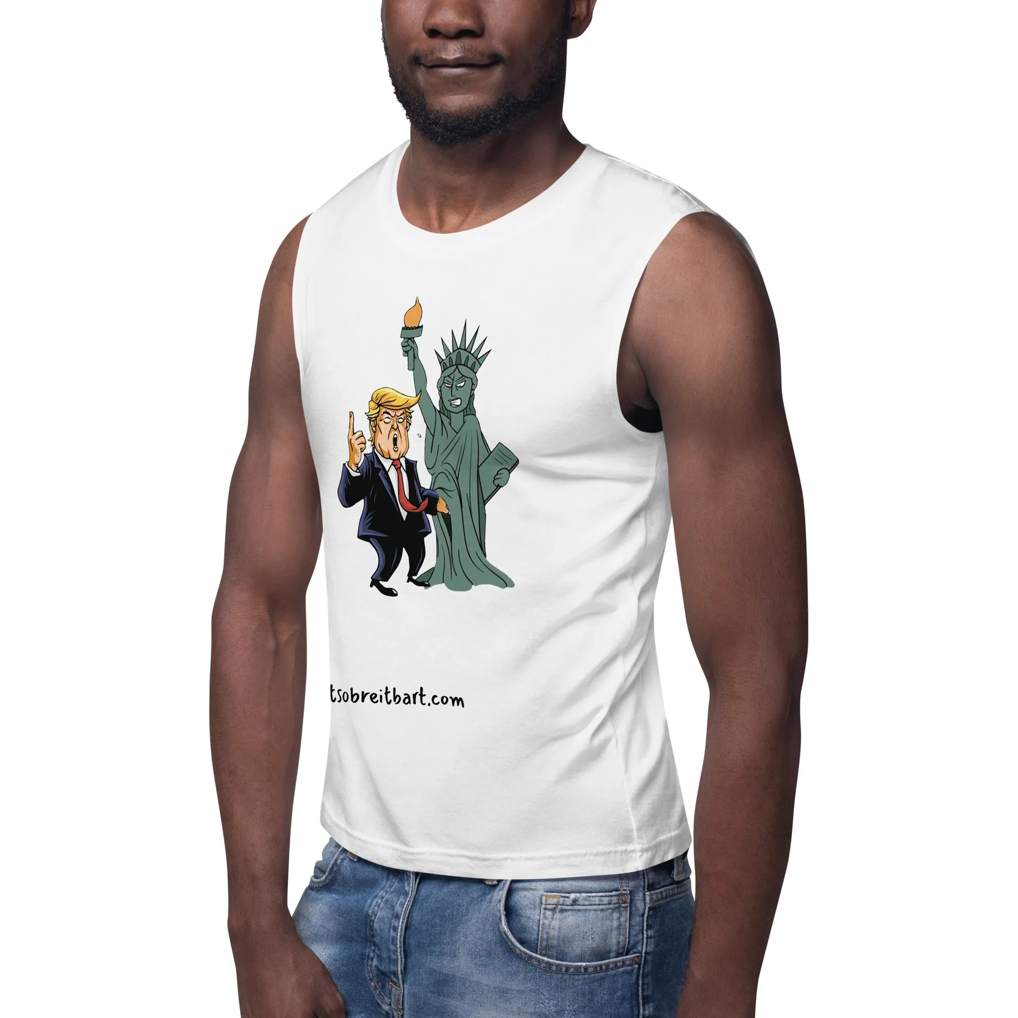 Lady Liberty getting grabbed by the p***y Muscle Shirt