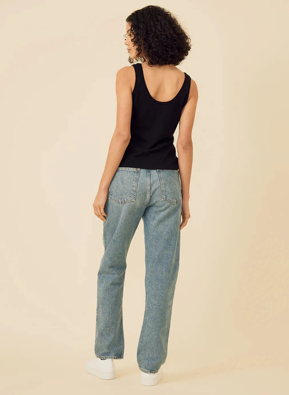 LAGUNA MERINO TANK IN BLACK