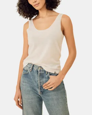 LAGUNA MERINO TANK IN IVORY