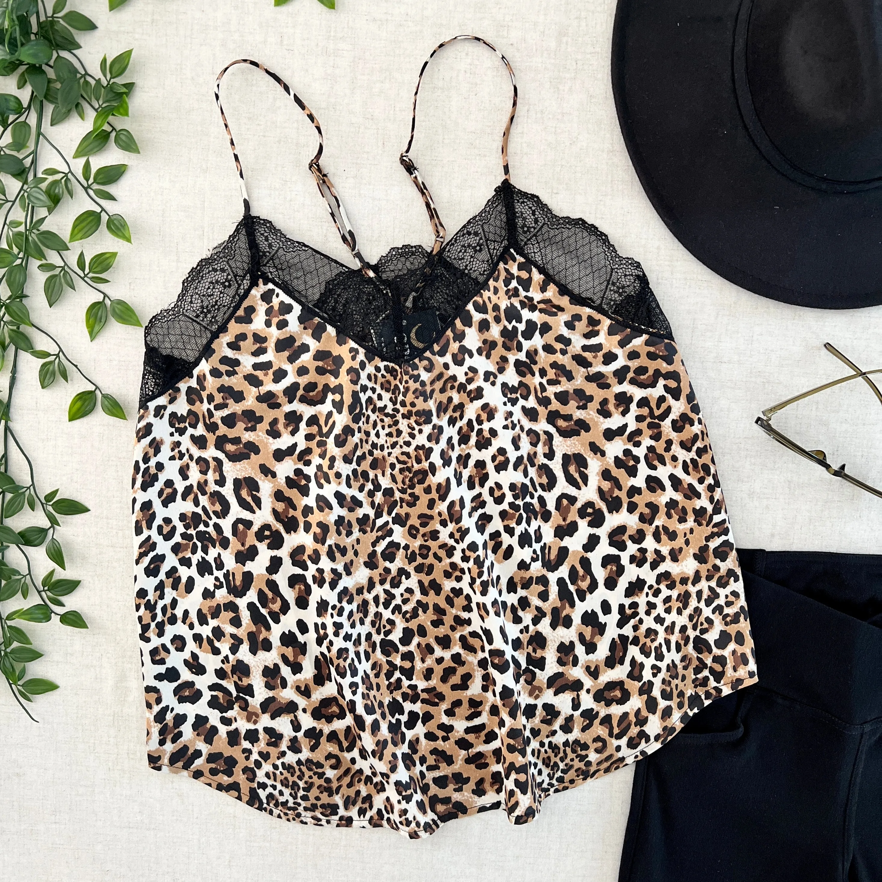 Leopard Lace Cami - True Leopard