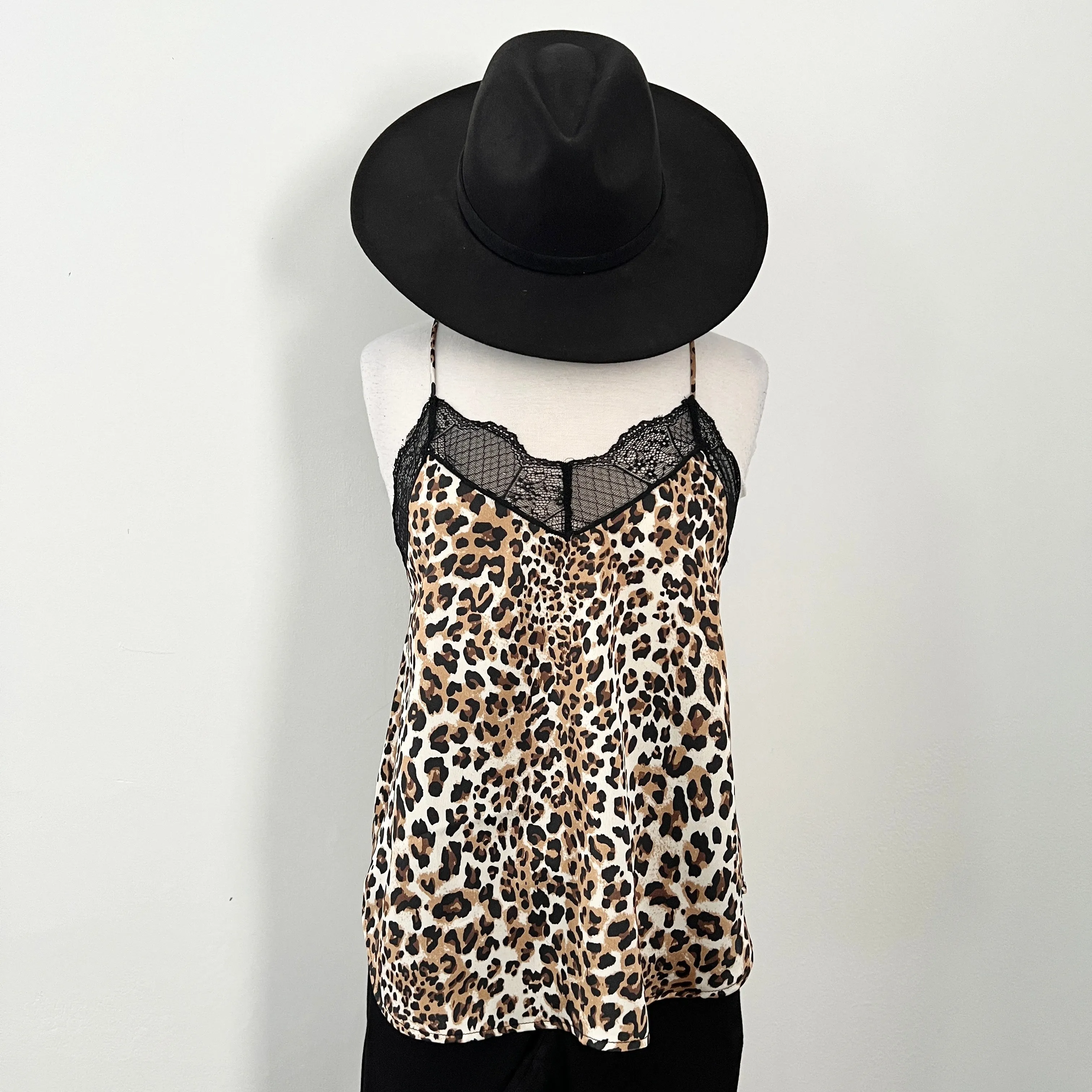 Leopard Lace Cami - True Leopard