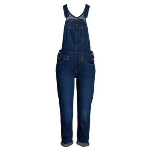 Levi’s Original Big Mouth Denim Overalls $128 S M L Dark Wash Womens Free People