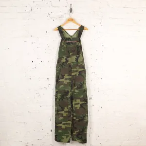 Liberty Full Length Camo Dungarees Overalls - Green - M