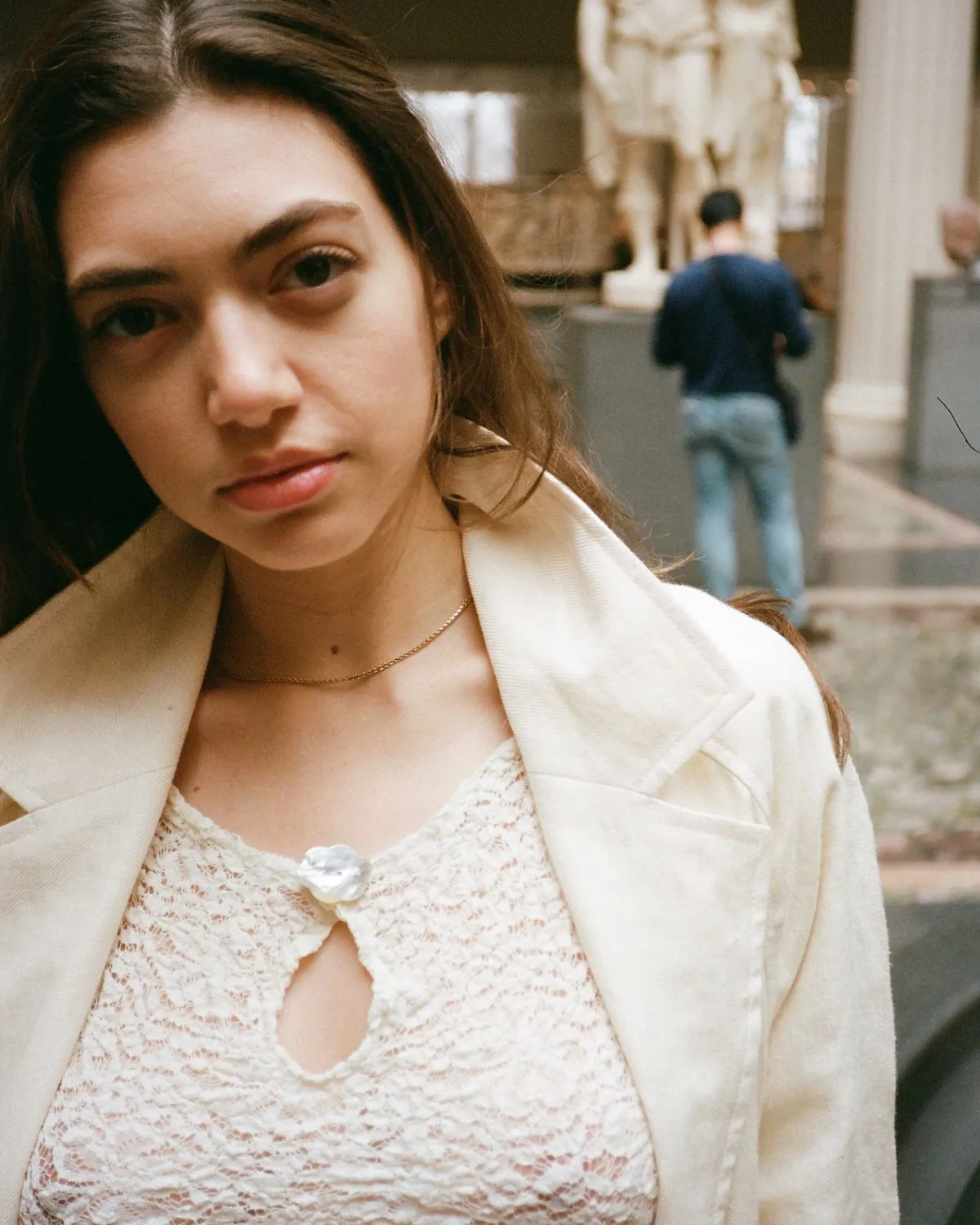 LINEN TRENCH   DEADSTOCK