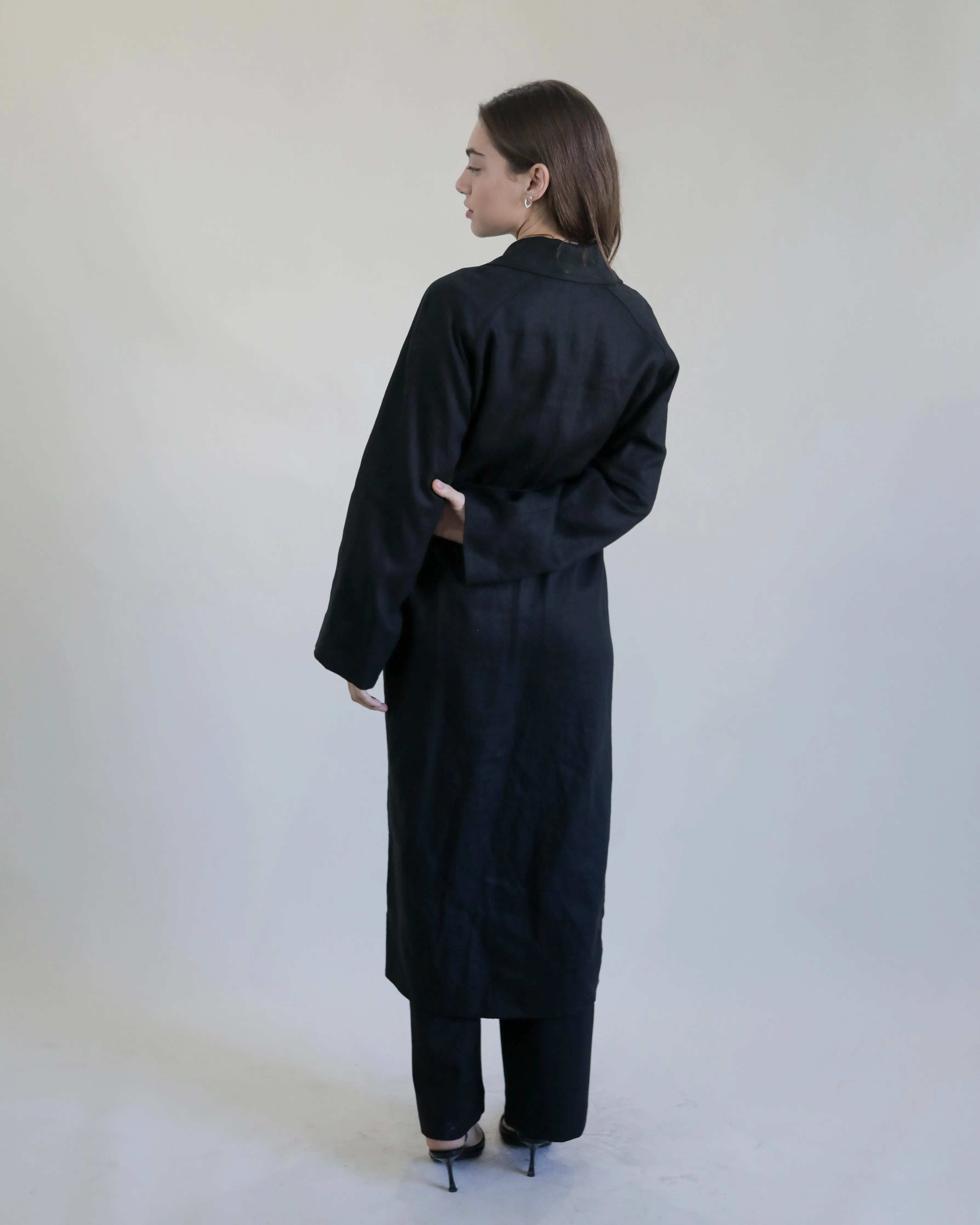 LINEN TRENCH   DEADSTOCK