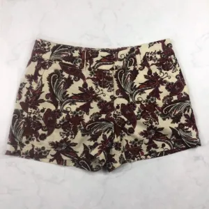 [Loft] Linen Paisley Printed Shorts