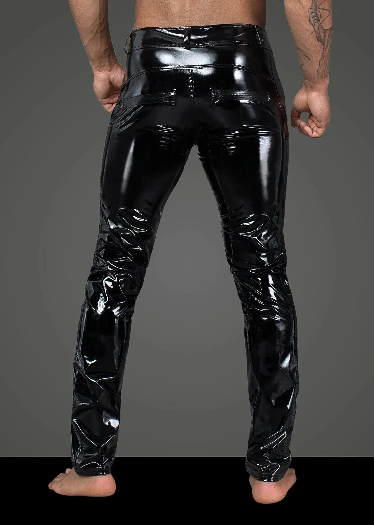 Long Elastic PVC pants
