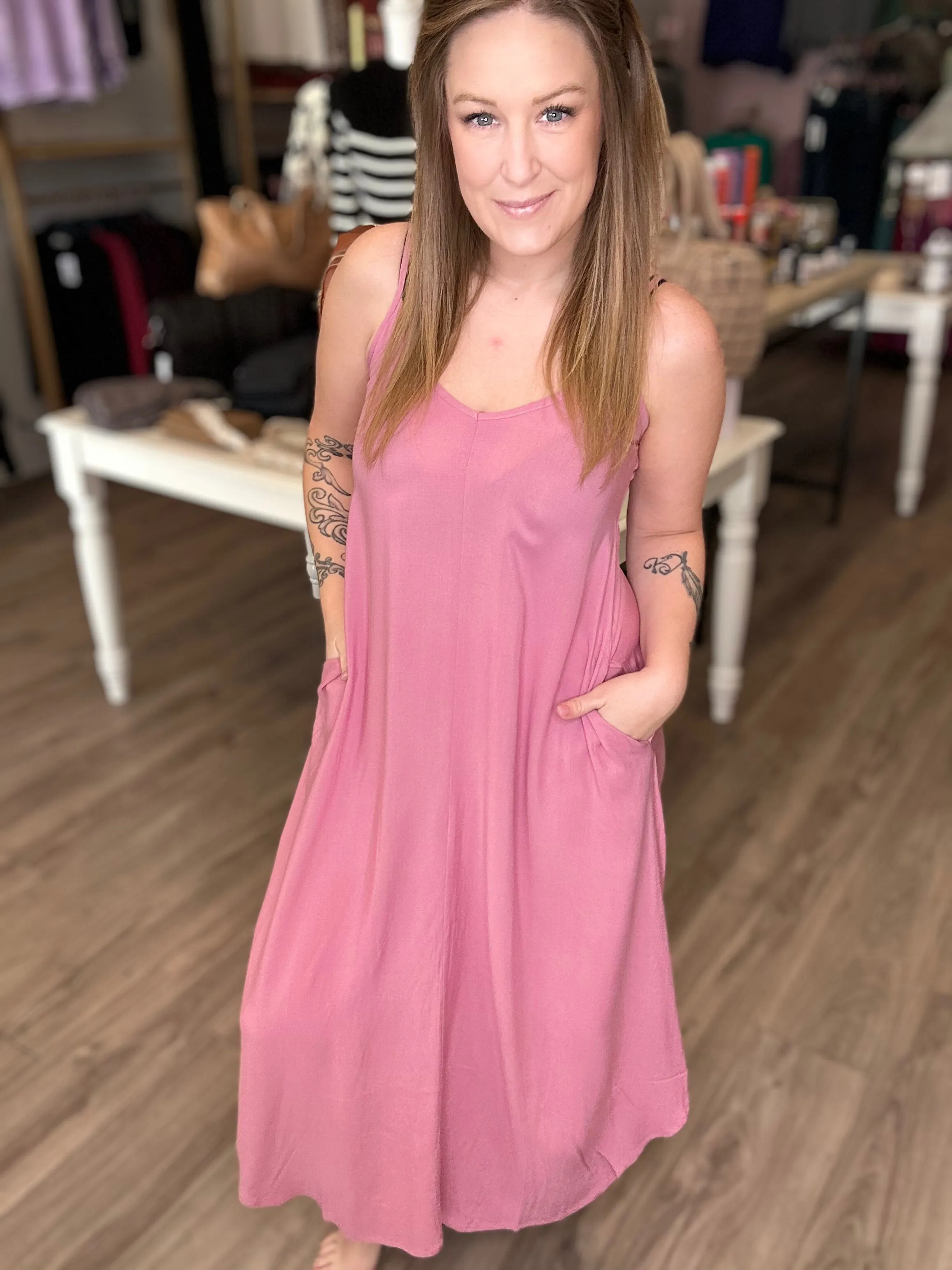 Lt Rose Cami Dress