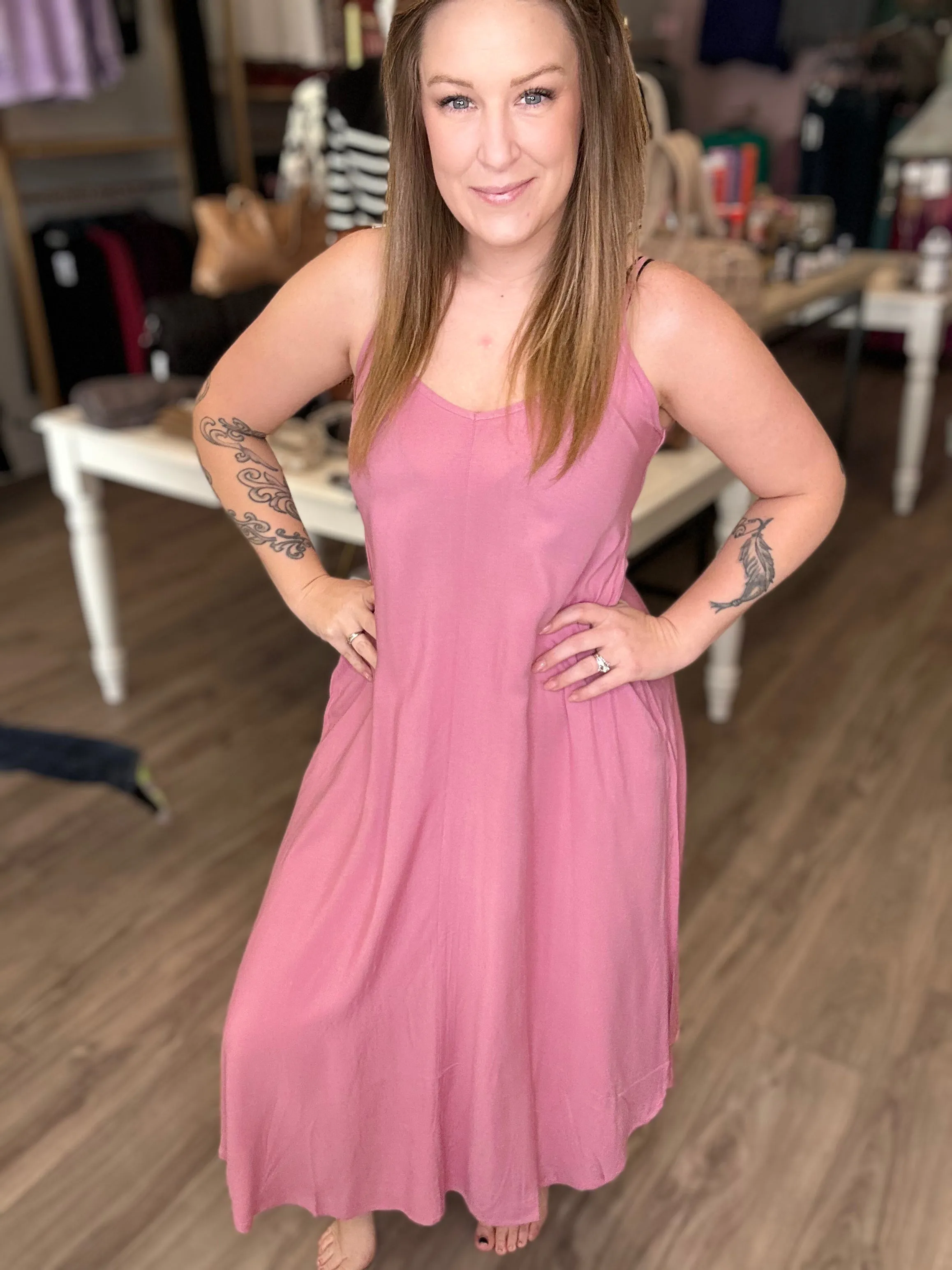 Lt Rose Cami Dress
