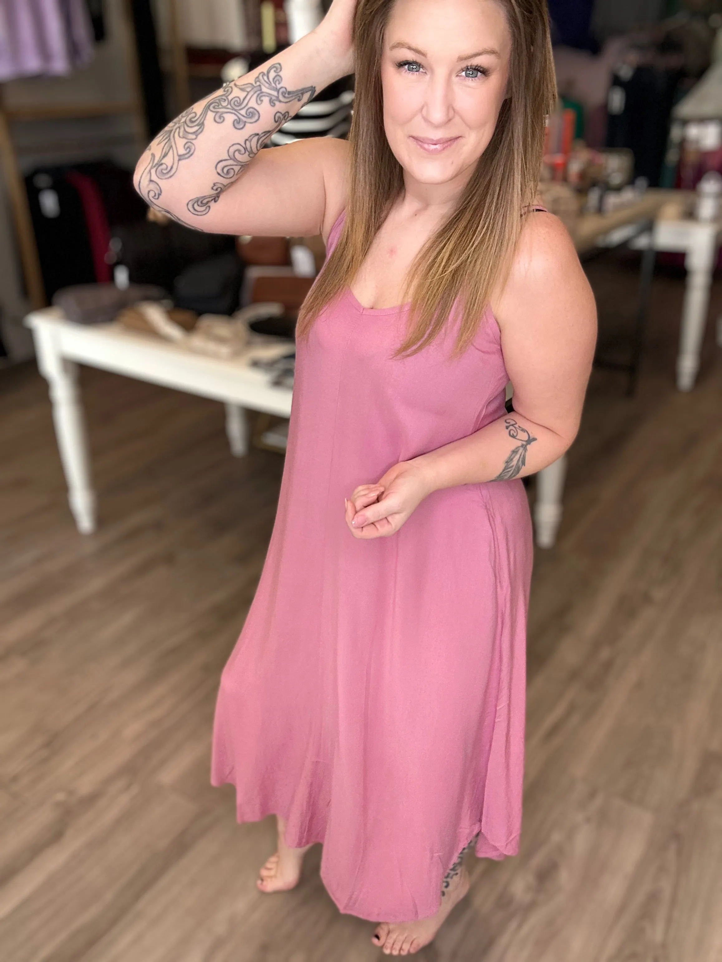 Lt Rose Cami Dress