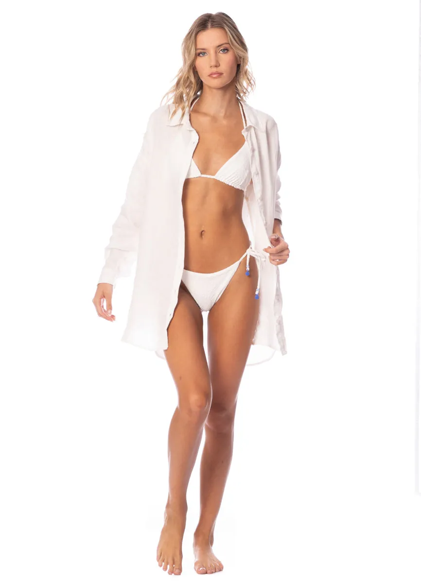 Maaji Antique White Larissa Long Shirt