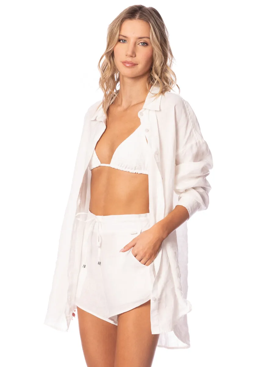 Maaji Antique White Larissa Long Shirt