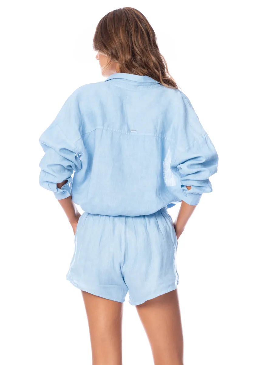 Maaji Stone Blue Larissa Long Shirt