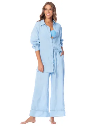 Maaji Stone Blue Larissa Long Shirt