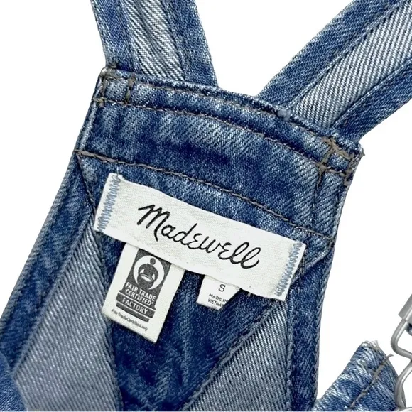 Madewell • Adirondack Denim Short Overalls || Small