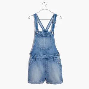 Madewell Adirondack Short Overalls in Ortega Wash size medium shortalls