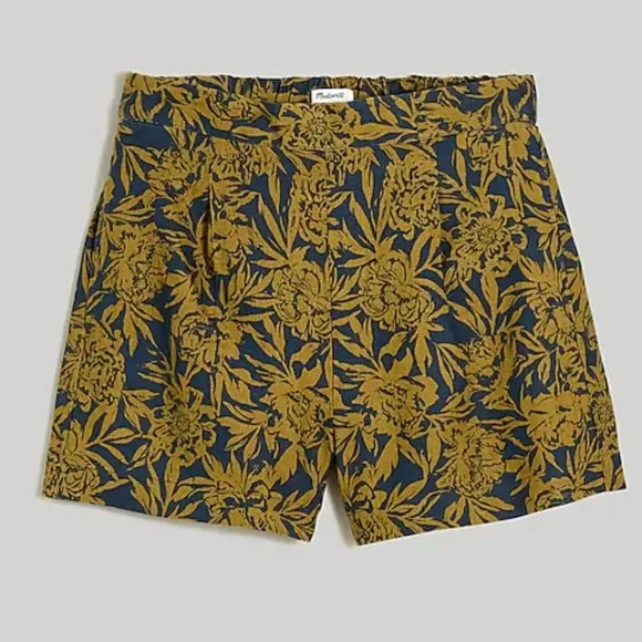 Madewell Clean Pull-On Shorts in 100% Linen Size Medium