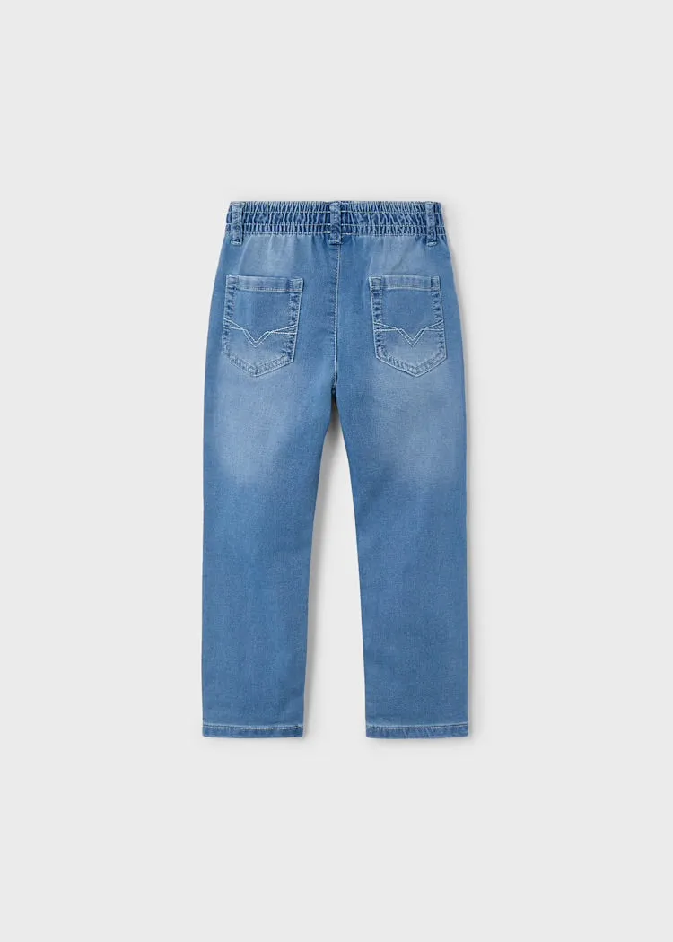 Mayoral Boys Pull-On Denim Jeans: Size 2 to 8