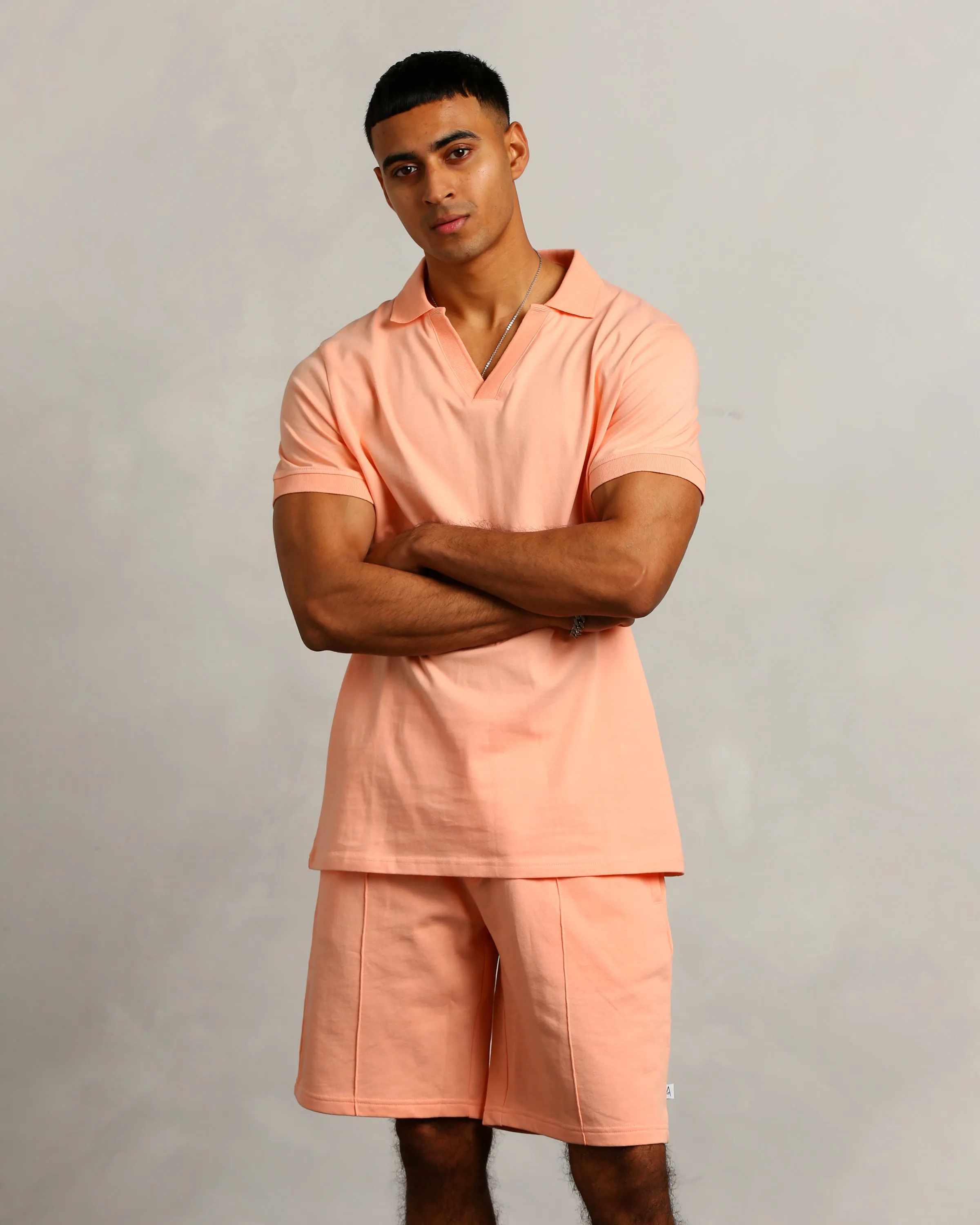 Men's Peach Polo (Sean)