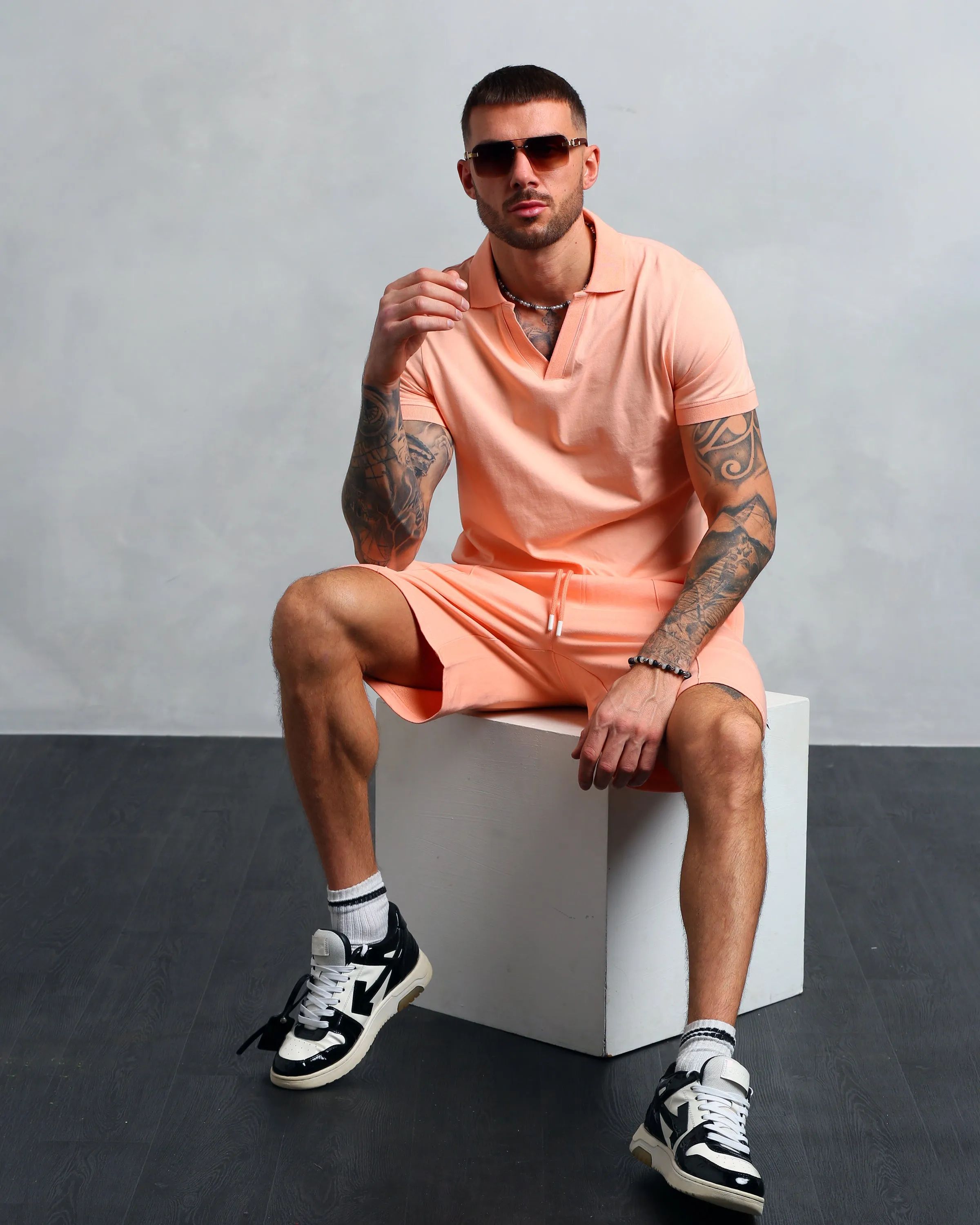 Men's Peach Polo (Sean)