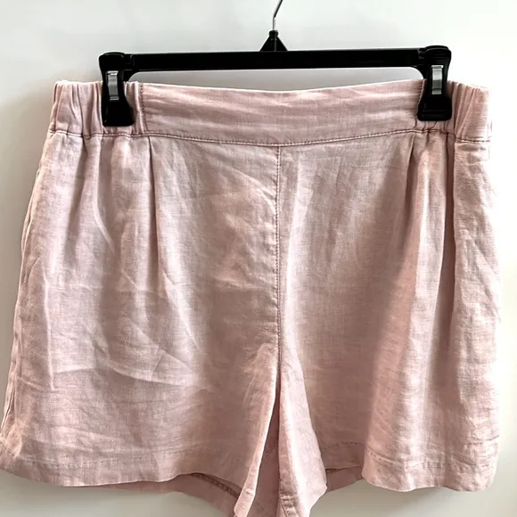Michael Stars Trisha Linen Short in Whisper Pink Size M NWT